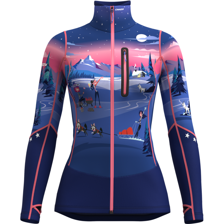 Polaire full-zip femme OXYGEN X186-selfie CRAZY IDEA