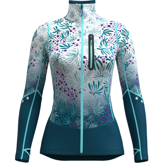 Polaire full-zip femme OXYGEN X166-falling-flower CRAZY IDEA