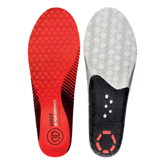 Semelles pour chaussures de ski WINTER 3D PERFORMANCE rouge SIDAS 26