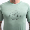 Tee-shirt homme laine Mérinos AIR PT SAY YES TO ADVENTURE basil-green SENSOR
