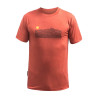 Tee-shirt homme laine Mérinos PT SUNRISE terracotta SENSOR