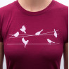 Tee-shirt femme laine Mérinos W'S SONGBIRDS lilla SENSOR