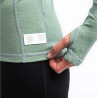 Tee-shirt ML femme laine Mérinos à capuche W'S DOUBLE FACE HOODED basil-green SENSOR
