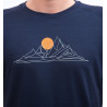 Tee-shirt homme laine Mérinos BLEND MOON deep-blue SENSOR