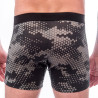 Caleçon homme laine Mérinos IMPRESS BOXER noir-honeycomb SENSOR