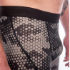 Caleçon homme laine Mérinos IMPRESS BOXER noir-honeycomb SENSOR