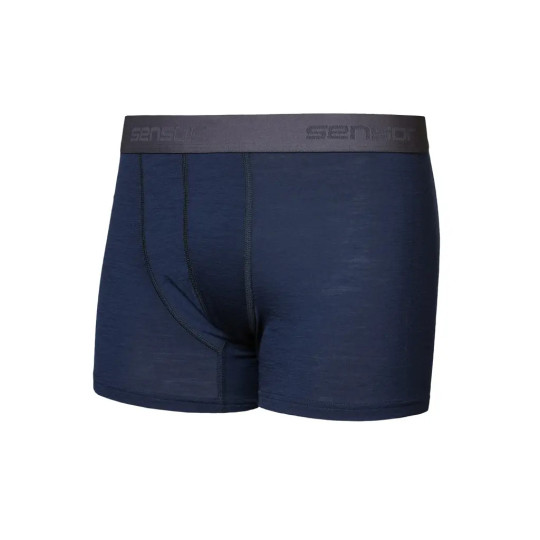 Caleçon homme laine Mérinos ACTIVE BOXER deep-blue SENSOR
