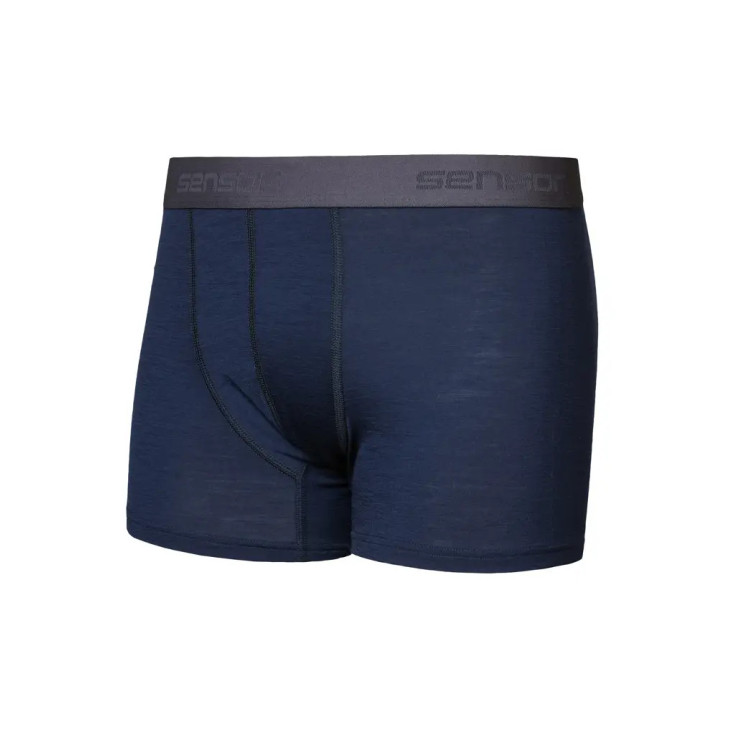Caleçon homme laine Mérinos ACTIVE BOXER deep-blue SENSOR