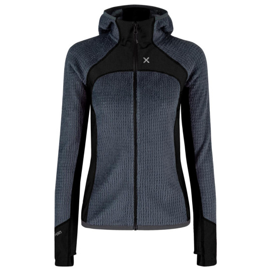 Polaire à capuche femme chaude VERTIGO Polartec Alpha FZ HM WOMAN 93-grise Montura