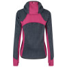 Polaire à capuche femme chaude VERTIGO Polartec Alpha FZ HM WOMAN 93595-gris-fuschia Montura