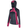 Polaire à capuche femme chaude VERTIGO Polartec Alpha FZ HM WOMAN 93595-gris-fuschia Montura