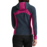 Polaire à capuche femme chaude VERTIGO Polartec Alpha FZ HM WOMAN 93595-gris-fuschia Montura