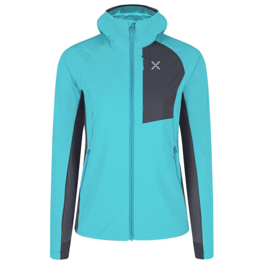 Veste Softshell femme PEAK JACKET WOMAN 73890 turquoise-graphite Montura