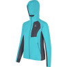 Veste Softshell femme PEAK JACKET WOMAN 73890 turquoise-graphite Montura
