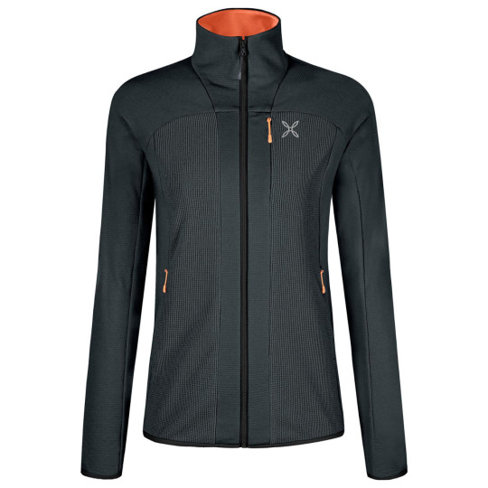 Polaire full zip femme STRETCH 2 MAGLIA WOMAN 92354-anthracite-melon Montura