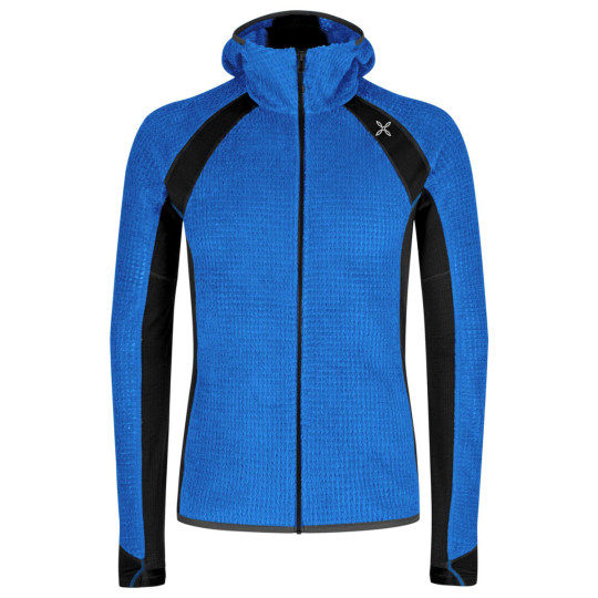 Polaire à capuche homme chaude VERTIGO Polartec Alpha FZ HM 26-celeste Montura