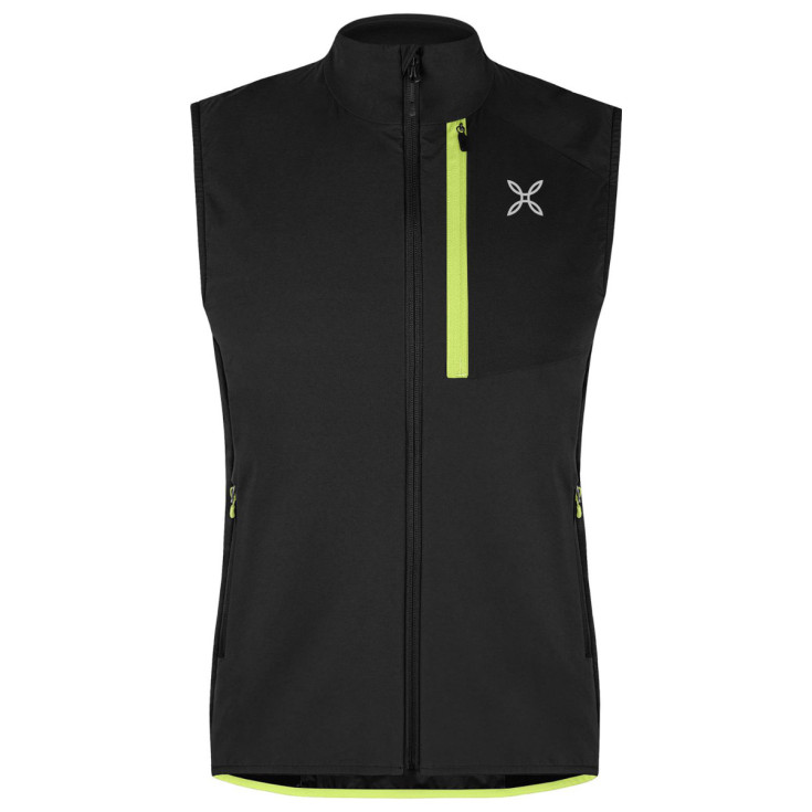 Gilet sans manches Softshell PEAK VEST 90202 noir-lime Montura