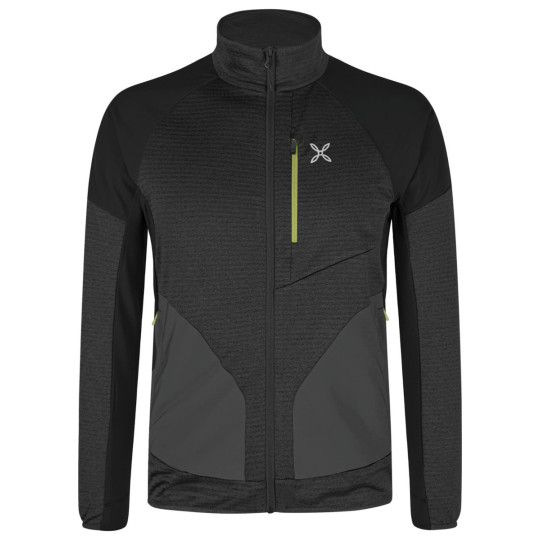 Polaire full-zip homme THERMAL GRID 2 MAGLIA 9047-noir-lime Montura