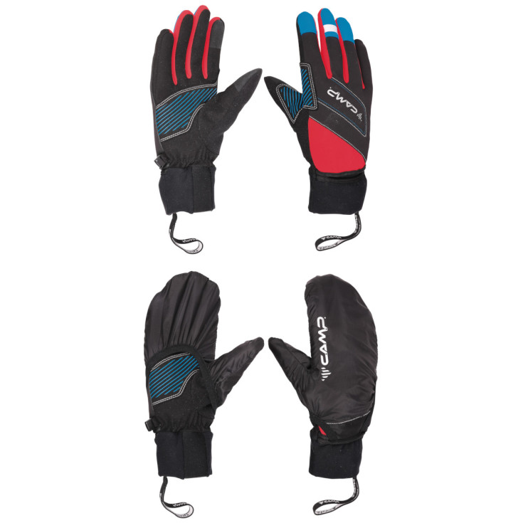 Gants COMBI ski de rando softshell et surmoufle G-COMP EVO tricolore CAMP 26