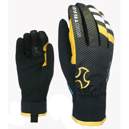 Gants de ski de rando GARA PLUS noir-jaune SkiTrab 26