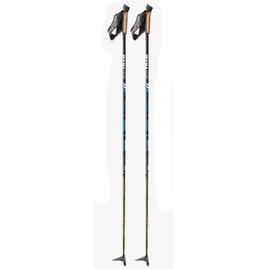 Bâtons ski-alpinisme VERTICAL CARBON noir-bleu SkiTrab 26 (la paire)