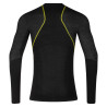 Tee-shirt manches longues homme WOOL40 AERO MEN noir-jaune LA SPORTIVA 26