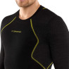 Tee-shirt manches longues homme WOOL40 AERO MEN noir-jaune LA SPORTIVA 26