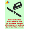 1er ENTRETIEN DES SKIS OFFERT DU 15 AVRIL AU 15 MAI