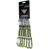 Lot de 6 dégaines escalade fil ORBIT WIRE EXPRESS KS 12cm green CAMP