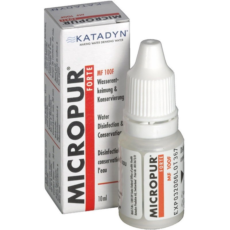 Katadyn Micropur Forte mf1t 100 Comprimés Eau Désinfection Traitement de l/'eau
