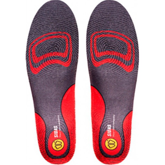 Semelles amortissante chaussures GEL 3D rouge SIDAS 