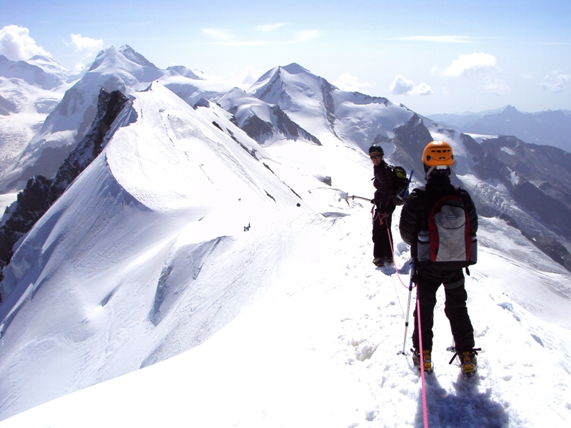 Tom au sommet du Breithorn