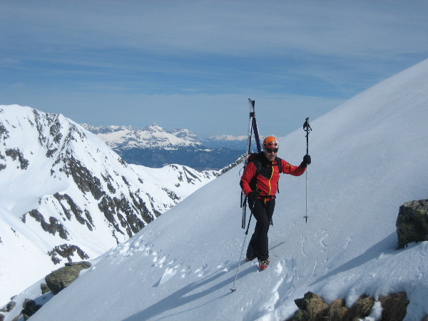 Printemps : Cédric en ski de rando (Beaufortain)