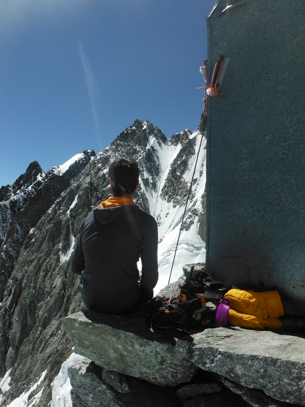 Moment de comtenplation après les 8h de monté.