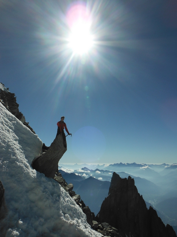 Petite détente après les 2200 mètres de montée au refuge