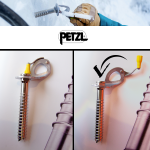 Nouvelles manivelles pliable ergonomique sur les broches à glace Laser Speed Petzl