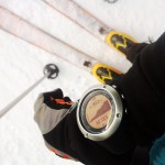 Amélie pendant la sortie test de la montre SUUNTO Ambit2S - Ski de randonnée à la Sambuy