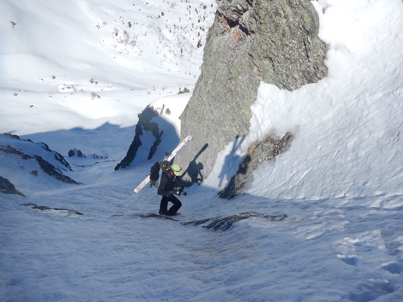 Le "crux" plus facile à la monté... 