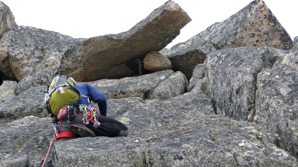 Au départ de l'arête des Papillons