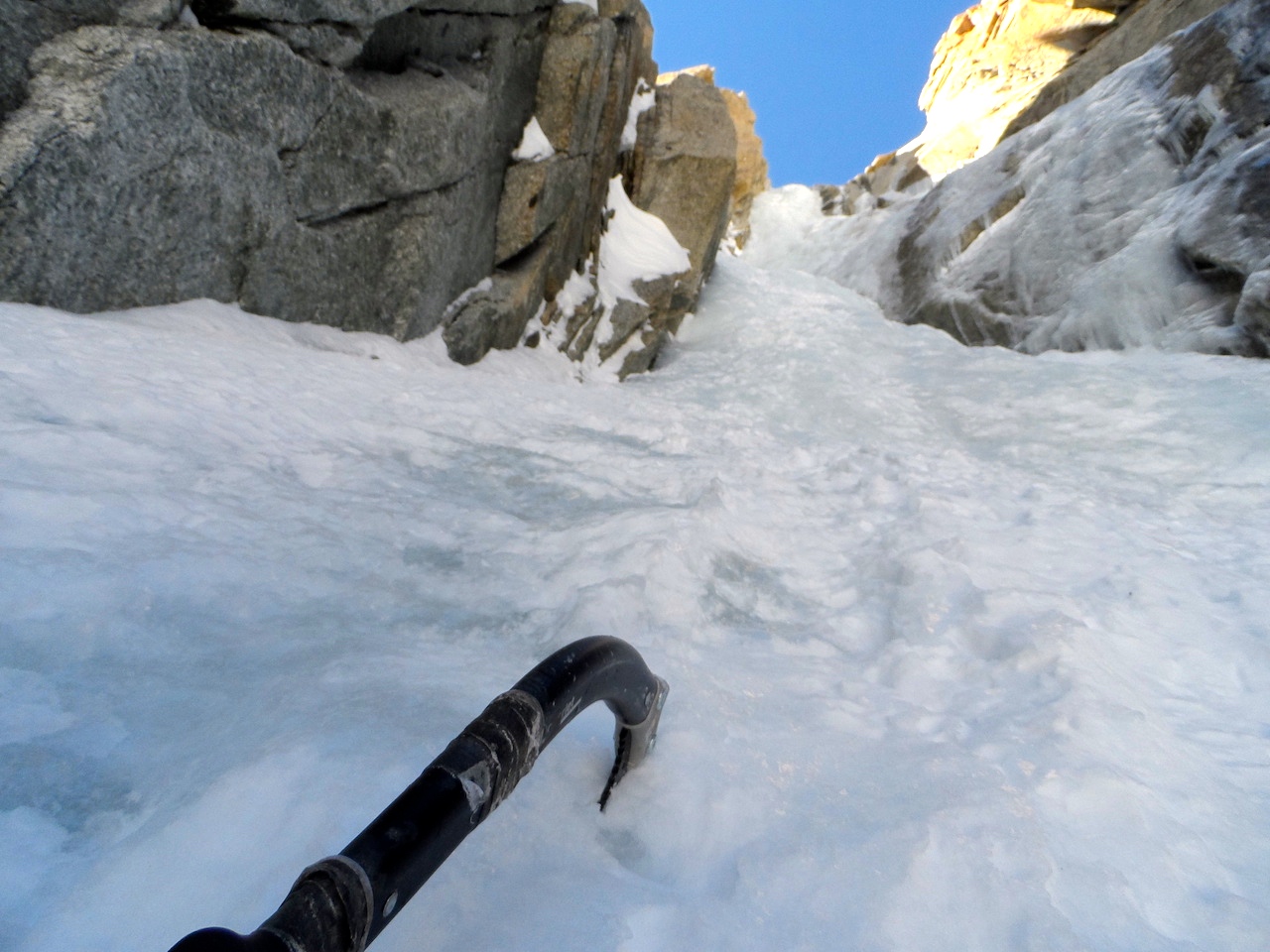 La goulotte est en très bonnes conditions.