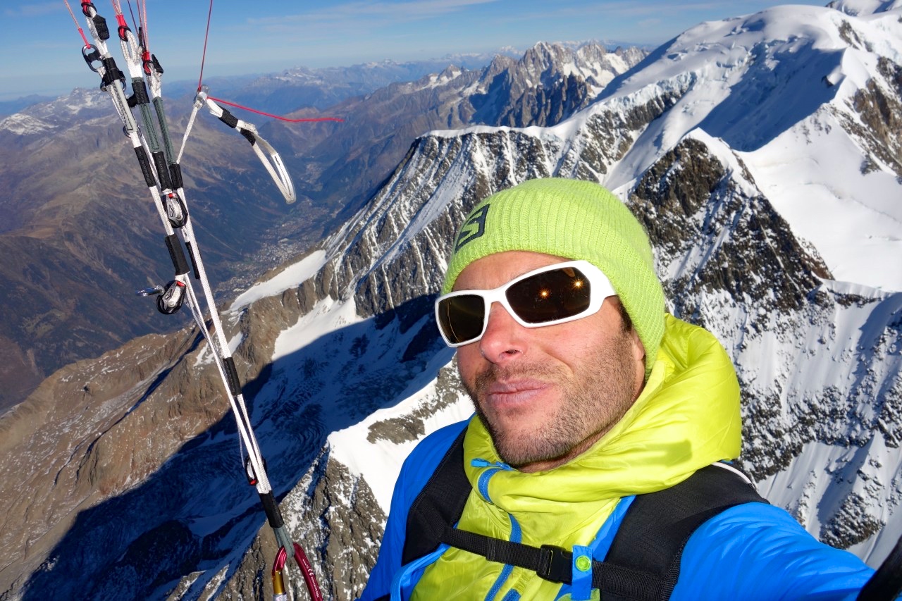 La descente ? En parapente évidemment !