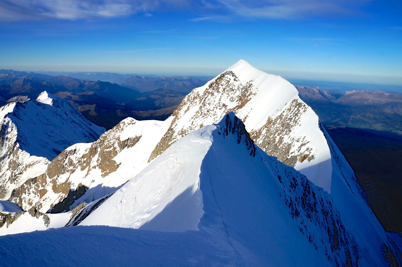 La splendide arête de Bionnassay.