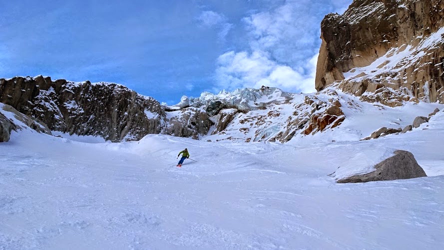 Nicolas Defretin à la Vallée Blanche.