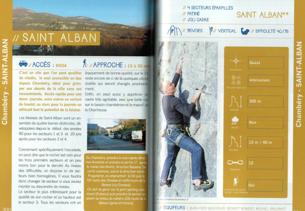 page 300 Livre Topo Escalade en Savoie Tome 1 FFME 