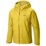 Vue de face Quasar Lite Jacket Mountain Hardwear Jaune