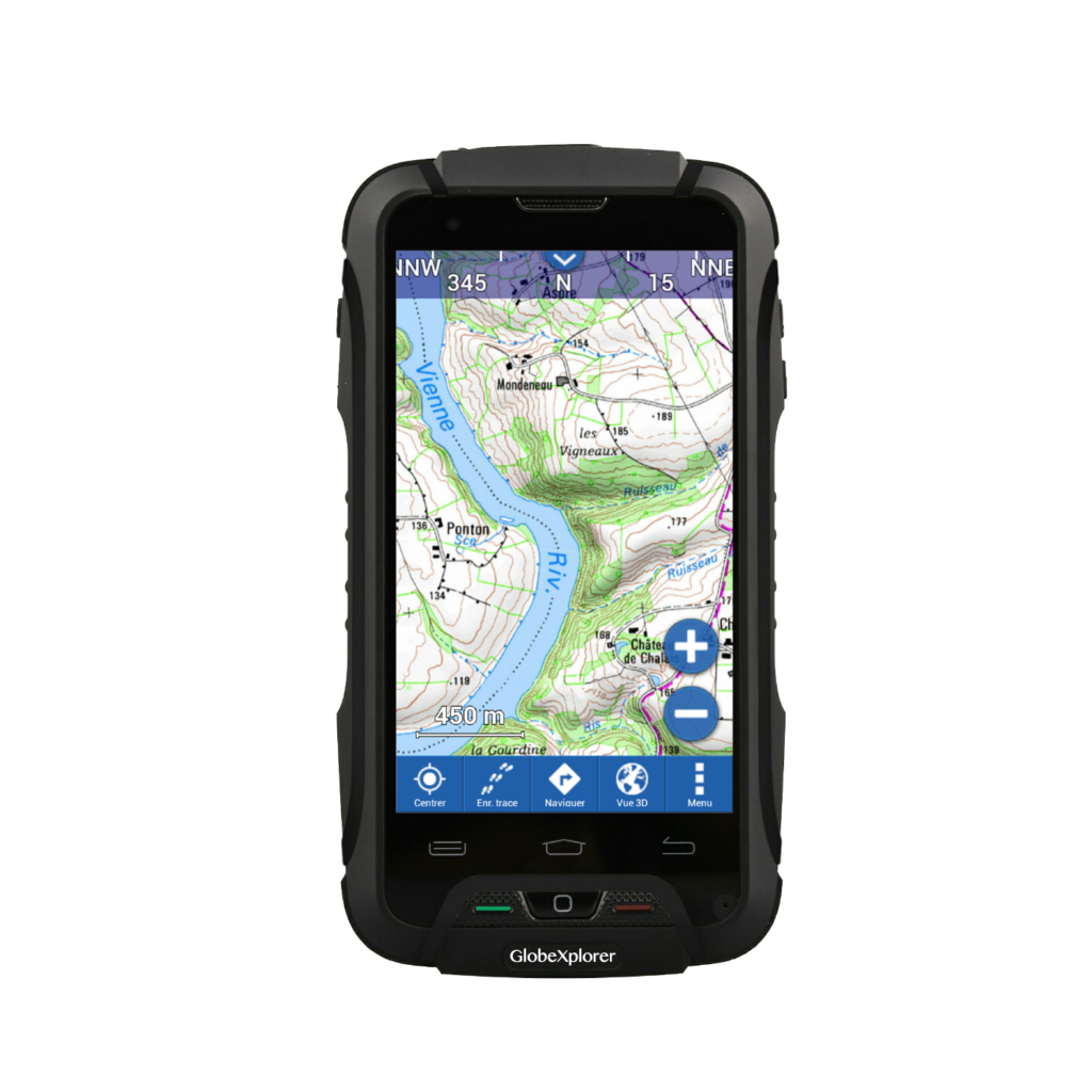 Application GlobeXplorer sur Smartphone