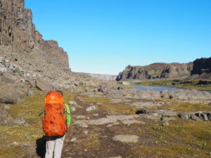 Test sac à dos Osprey Aether AG en Islande