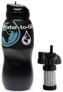 Gourde filtre à eau OUTDOOR Water-to-go et son filtre très efficace (bactéries + Virus)