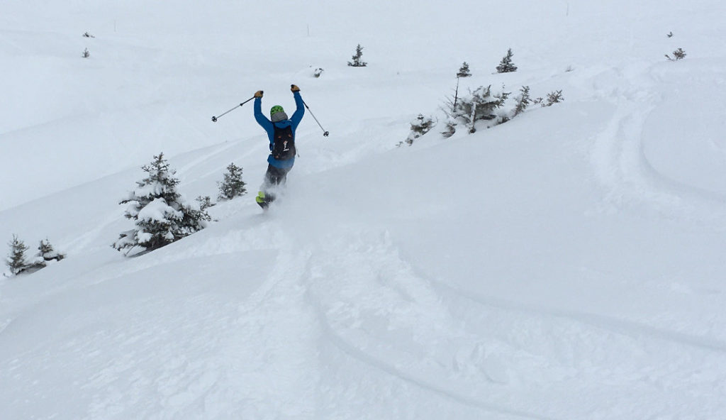 Fabien s'éclate en ski de rando