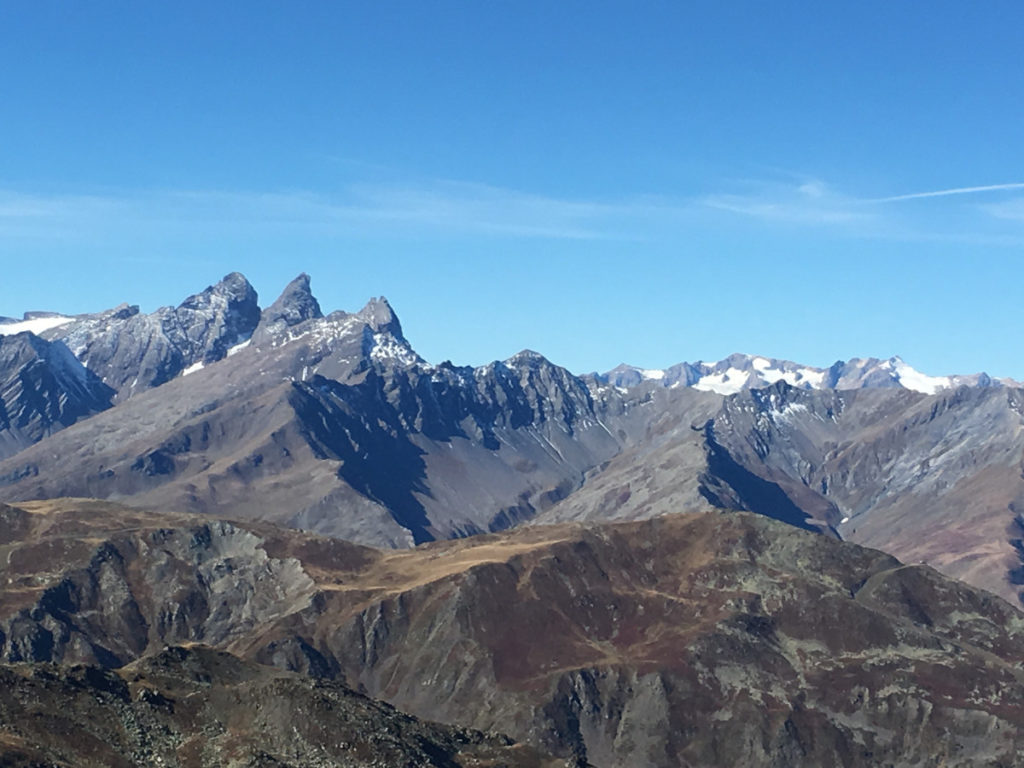 Vue sur les Aiguilles d'Arves